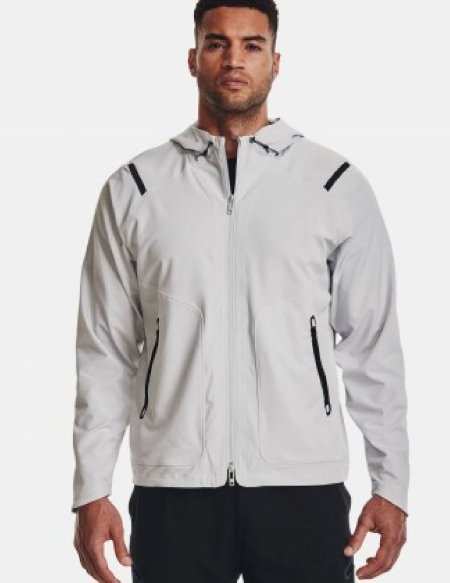 جاكيت أندر آرمرانستوببال ضد الماء للرجال لون سكني- Under Armour Men's Unstoppable Jacket